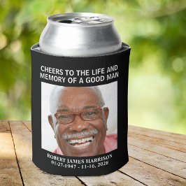 Herdenkingsfoto ter ere van het leven blikjeskoeler