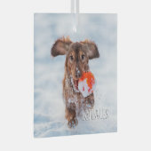 Herdenkingsfoto van Keepomwille Pet Glas Ornament (Voorkant Rechts)