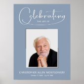 Herdenkingsfoto viering van het leven poster (Voorkant)