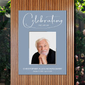 Herdenkingsfoto viering van het leven poster