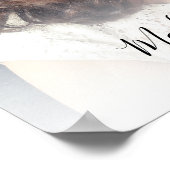 Herdenkingsfoto viering van het leven rouwceremoni poster (Hoek)