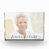 Herdenkingsfoto voor altijd in ons hart Elegant Fotoblokken (Voorkant)