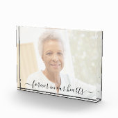 Herdenkingsfoto voor altijd in ons hart Elegant Fotoblokken (Rechts)