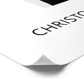 Herdenkingsfoto voor de uitvaart - Vieren van het  Poster (Hoek)