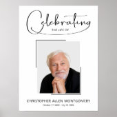 Herdenkingsfoto voor de uitvaart - Vieren van het  Poster (Voorkant)