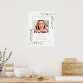 Herdenkingsfoto voor een rouwplechtigheid met gebl poster (Keuken)