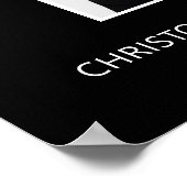 Herdenkingsfoto voor een uitvaart met viering van  poster (Hoek)