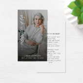 Herdenkingsfoto voor uitvaart visitekaartje (Bureau)