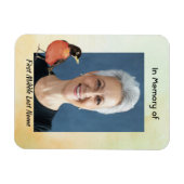 Herdenkingsfoto Waterverf Robin Tuinvogel Magneet (Horizontaal)