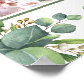 Herdenkingsfotocollage Eucalyptusbladeren Poster (Hoek)