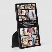 Herdenkingsfotocollage Fotoplaat (Zijkant)