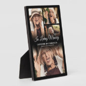 Herdenkingsfotocollage Fotoplaat (Zijkant)