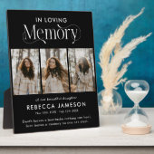 Herdenkingsfotocollage 'In Liefdevolle Herinnering Fotoplaat (Zijkant)