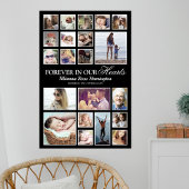 Herdenkingsfotocollage Poster