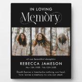 Herdenkingsfotocollage 'Ter liefdevolle herinnerin Fotoplaat (Voorkant)