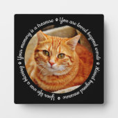 Herdenkingsfotoplaat voor katten fotoplaat (Voorkant)