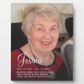 Herdenkingsfotoplaquette Fotoplaat (Voorkant)