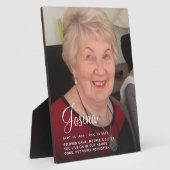 Herdenkingsfotoplaquette Fotoplaat (Zijkant)