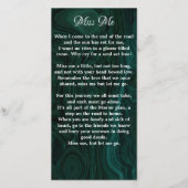 Herdenkingsgebed Boeklegger Foto Groen Marmer (Achterkant)