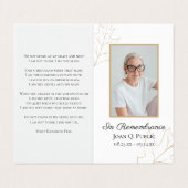 Herdenkingsgebed Herdenkingsdienst voor gevallen e Visitekaartje (Buitenkant ongevouwen)