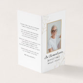 Herdenkingsgebed Herdenkingsdienst voor gevallen e Visitekaartje (Buitenkant)