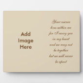 Herdenkingsgedicht Foto Fotoplaat (Voorkant)