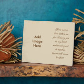 Herdenkingsgedicht Foto Fotoplaat (Zijkant)