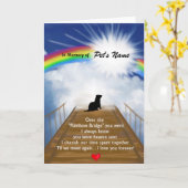 Herdenkingsgedicht van de regenboogbrug voor frett kaart (Gele Bloem)