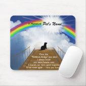 Herdenkingsgedicht van de regenboogbrug voor frett muismat (Met muis)