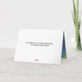 Herdenkingsgedicht van de regenboogbrug voor vogel kaart (Achterkant)