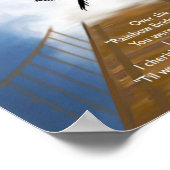 Herdenkingsgedicht van de regenboogbrug voor vogel poster (Hoek)