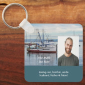 Herdenkingsgeschenk Commerciële Visser Sleutelhanger (Voorkant)