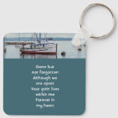 Herdenkingsgeschenk Commerciële Visser Sleutelhanger (Achterkant)