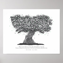 Herdenkingsgeschenk, condoleance voor verlies vade poster