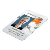Herdenkingsgeschenk Engelse Roodborst Magneet (Linkerzijde)