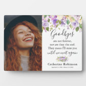 Herdenkingsgeschenk | Fotoherinnering Fotoplaat (voorkant)