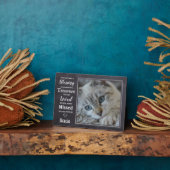 Herdenkingsgeschenk kat - Troostgeschenk huisdier  Fotoplaat (Zijkant)