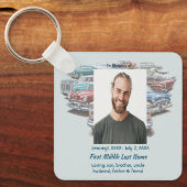 Herdenkingsgeschenk Klassieke Oldtimer Sleutelhanger (Voorkant)