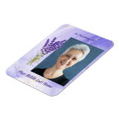 Herdenkingsgeschenk Lavendel Tuin Bloem Magneet (Linkerzijde)
