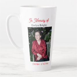 Herdenkingsgeschenk met kardinaalgedicht latte mok