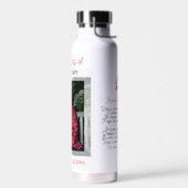 Herdenkingsgeschenk met kardinaalgedicht waterfles (Links)