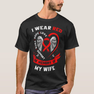 Herdenkingsgeschenken voor het verlies van de vrou t-shirt