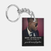 Herdenkingsherinnering Foto | In liefdevolle herin Sleutelhanger (Voorkant Links)