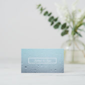 herdenkingsherinnering voor gesmeed glas spa afsprakenkaartje (Staand voorkant)