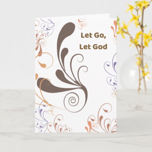 Herdenkingsjaar van herstel Laat los, laat God wer Kaart (Gele Bloem)