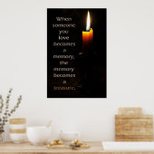 Herdenkingskaars Poster (Keuken)