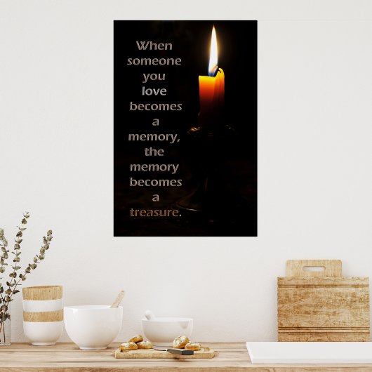 Herdenkingskaars Poster (Keuken)