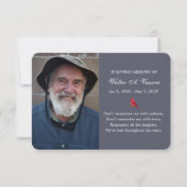 Herdenkingskaart 2 Foto Kardinaal (Voorkant)