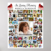 Herdenkingskaart 59 foto-collage script poster (Voorkant)