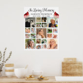 Herdenkingskaart Cardinal Bloemen 21 Foto Collage Poster (Keuken)